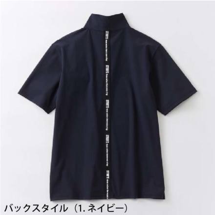 桑和 [STUD'S] S8554 ハイストレッチ冷感半袖Vネックポロシャツ