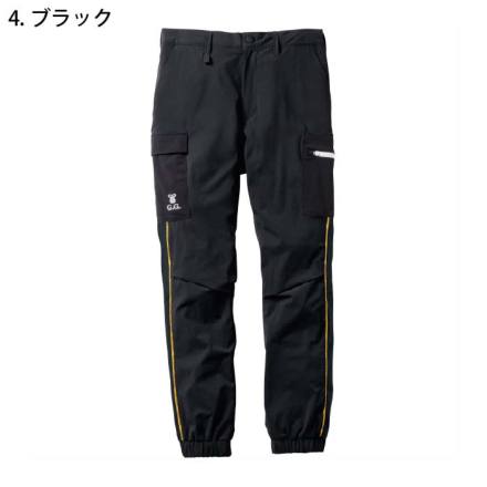 桑和 [G.G.] 0368-08 ジョガーパンツ（ノータック、脇ゴム）【大サイズ】