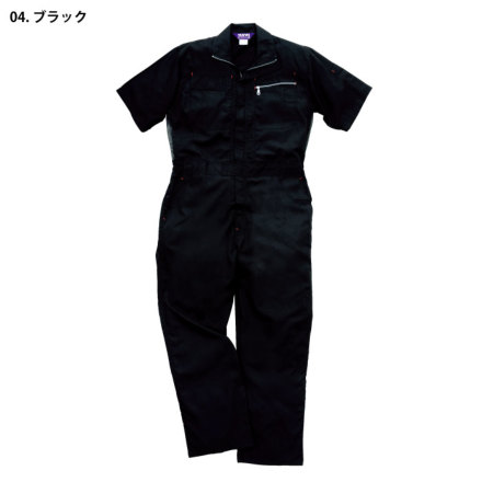 桑和] 39017 半袖つなぎ(続服) 【大サイズ】・つなぎ服