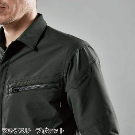 TS Design] 5605 TSエコダブルライトクロスロングスリーブシャツ