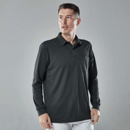 TS Design] 6075 ドライロングスリーブポロシャツ