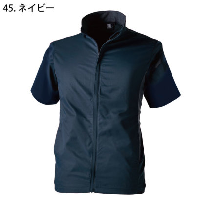 スカラップショートジャケット　ネイビー　36 ZARA ネイビー テーラードジャケット クロップド丈 ショート