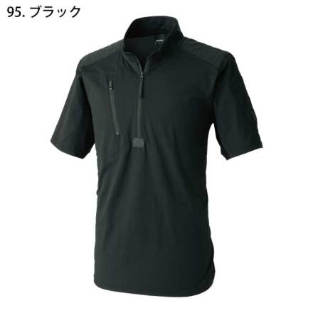 TS Design] 85655 TS DEO ドッツショートスリーブハーフジップ