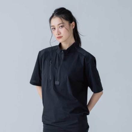 TS Design] 85655 TS DEO ドッツショートスリーブハーフジップ