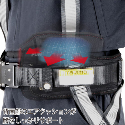Tajima] ACRX600-700-800 安全帯胴当てベルト ＳＥＧ空圧