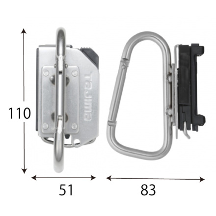 タジマ] SFKHS-CL 着脱式工具ホルダー ステン カラビナ大