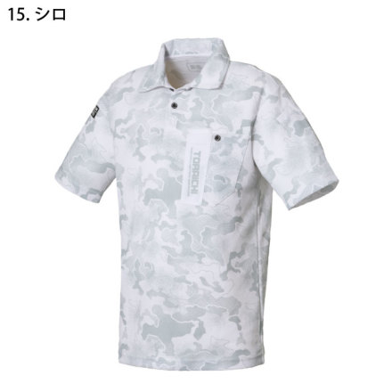 寅壱] 5983-621 迷彩柄半袖ポロシャツ