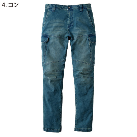 寅壱] 8890-219 デニムカーゴパンツ ☆2024-2025秋冬☆