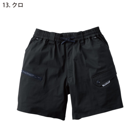 AD2013 14SS ポリ縮寅壱パンツ バルーン ポリエステル 縮絨 黒 寅壱] 9283-241 カーゴハーフパンツ ☆2026春夏/新商品☆