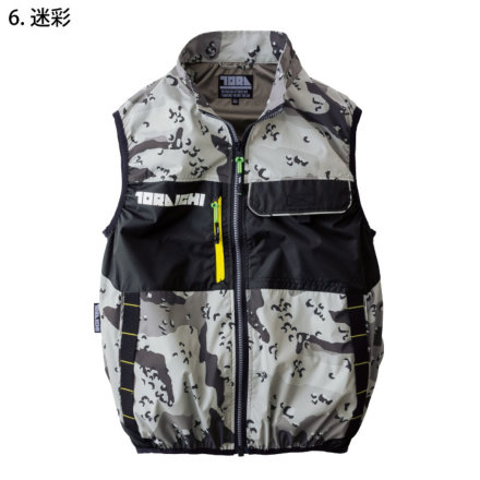 寅壱 空調服 ベスト L 空調服 寅壱 TORAICHI 1076-662 ベスト 着脱式フード 遮熱 UV