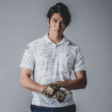 寅壱] 5986-621 迷彩柄半袖ポロシャツ 【大サイズ】