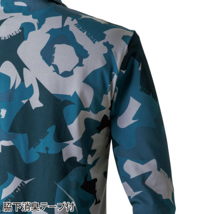 寅壱] 5992-614 迷彩柄長袖ポロシャツ (限定商品) ☆2024-2025