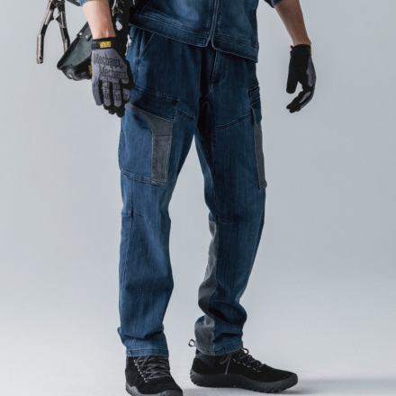 寅壱] 8992-219 デニムカーゴパンツ 【特大サイズ】 ☆2025-26秋冬/新