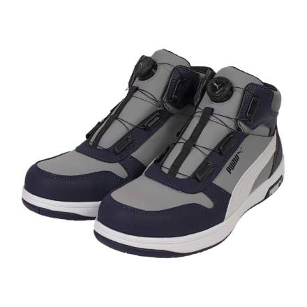 プーマ安全靴#63.212 27.0cmフロントコートBWR ディスクミッド PUMA FRONTCOURT BWR DISC MID フロントコート ブラック