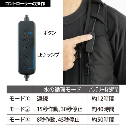 ジーベック] 33000 水冷ベスト(専用バッテリー付き)