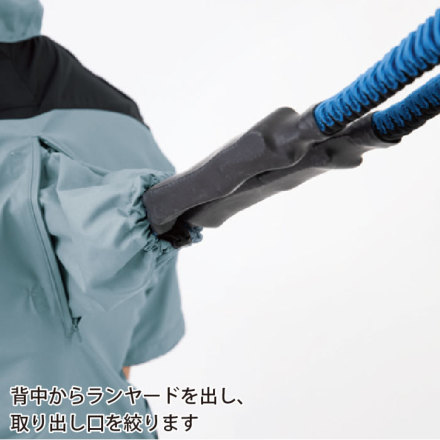 ジーベック] XE98105 空調服 遮熱ハーネス半袖ブルゾン（フード付き 