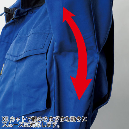 値下◎！新品未使用　XEBEC ジーベック　防寒　ツナギ　4L ジーベック] 34007 ツナギ 【特大サイズ】・つなぎ服